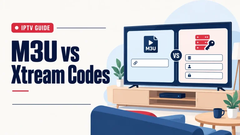 M3U link vs Xtream Codes login compared